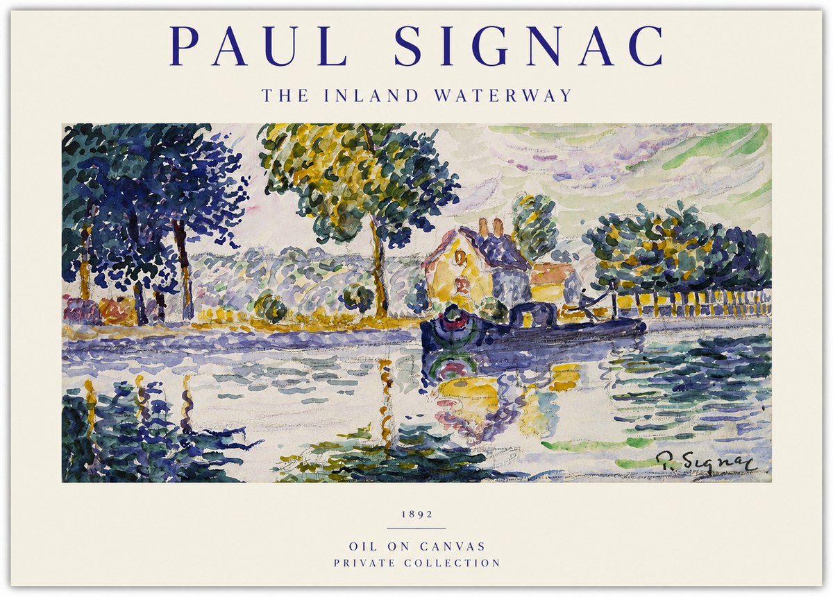 Signac The Inland Waterway No1 - Plakat