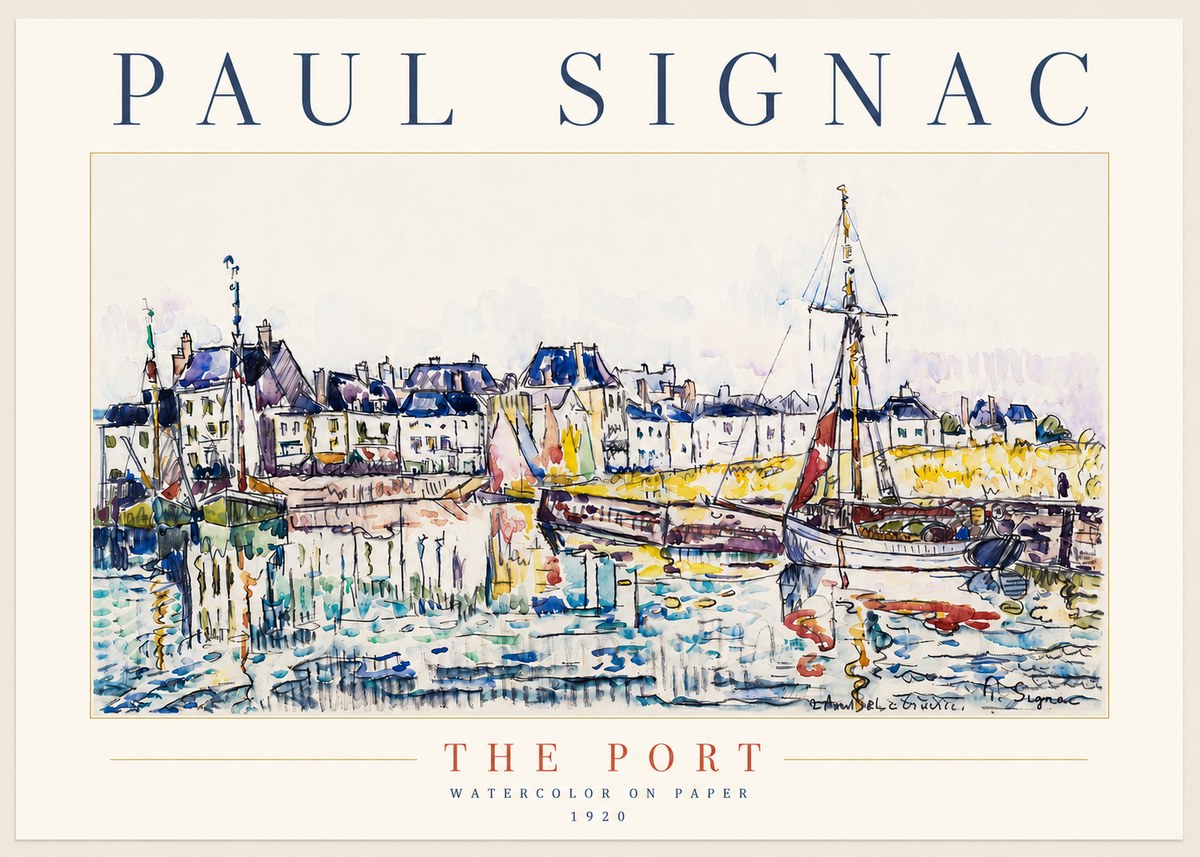 Signac The Port I No5 - Plakat