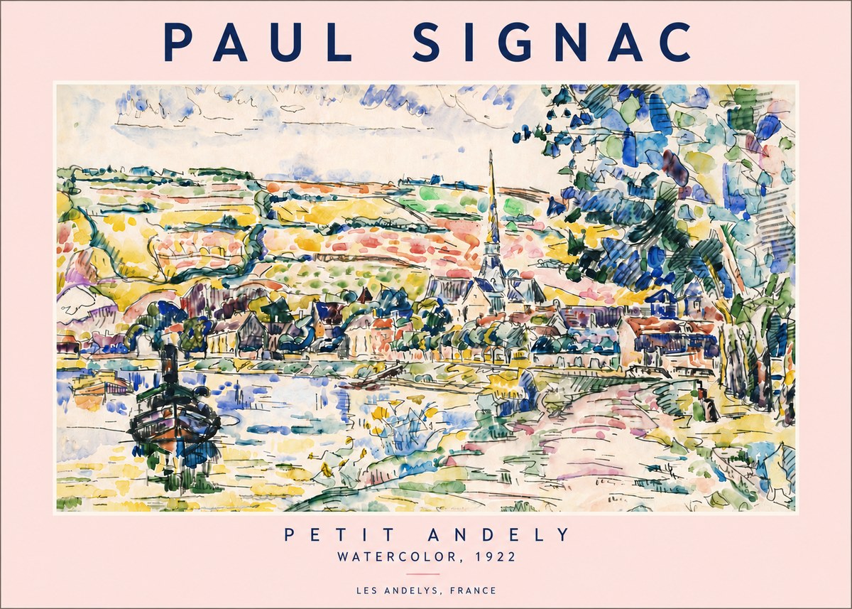 Signac Petit Andely No6 - Plakat