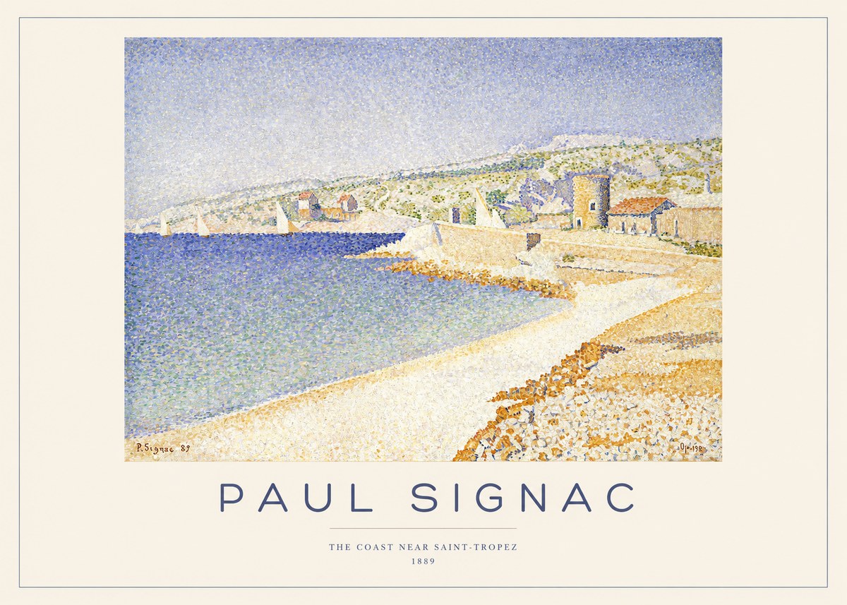 Signac The Coast Near Saint-tropez No1 - Plakat