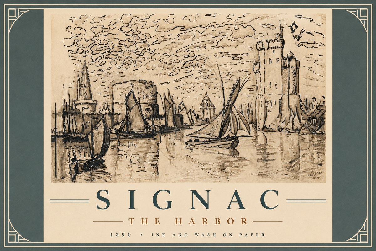 Signac The Harbor II No5 - Plakat