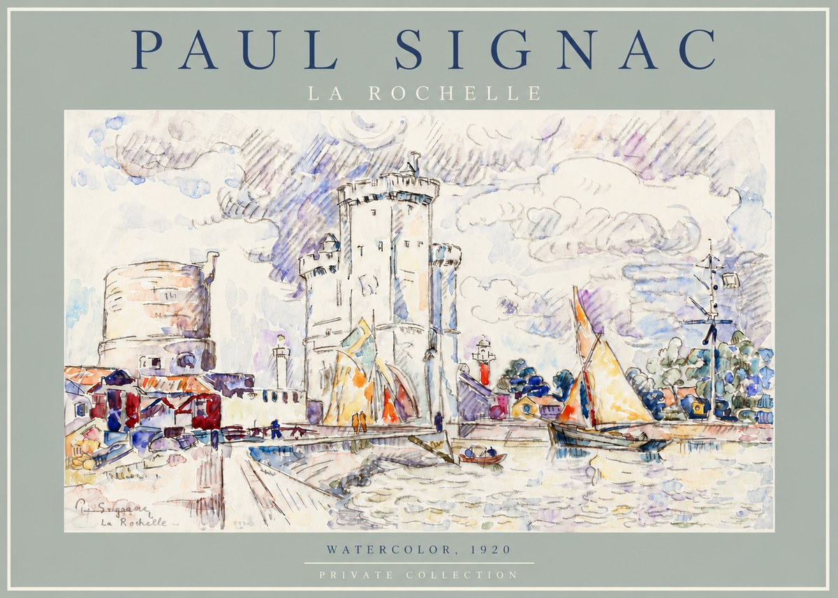 Signac La Rochelle III No4 - Plakat