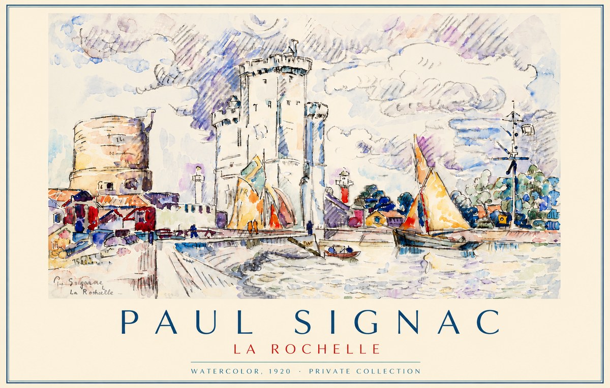 Signac La Rochelle III No6 - Plakat