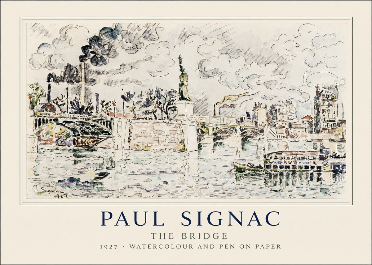 Signac The Bridge II No1 - Plakat