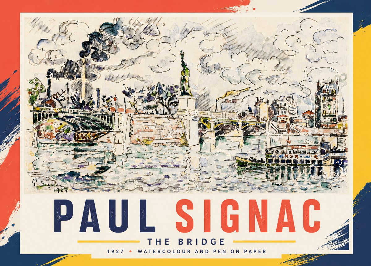 Signac The Bridge II No6 - Plakat