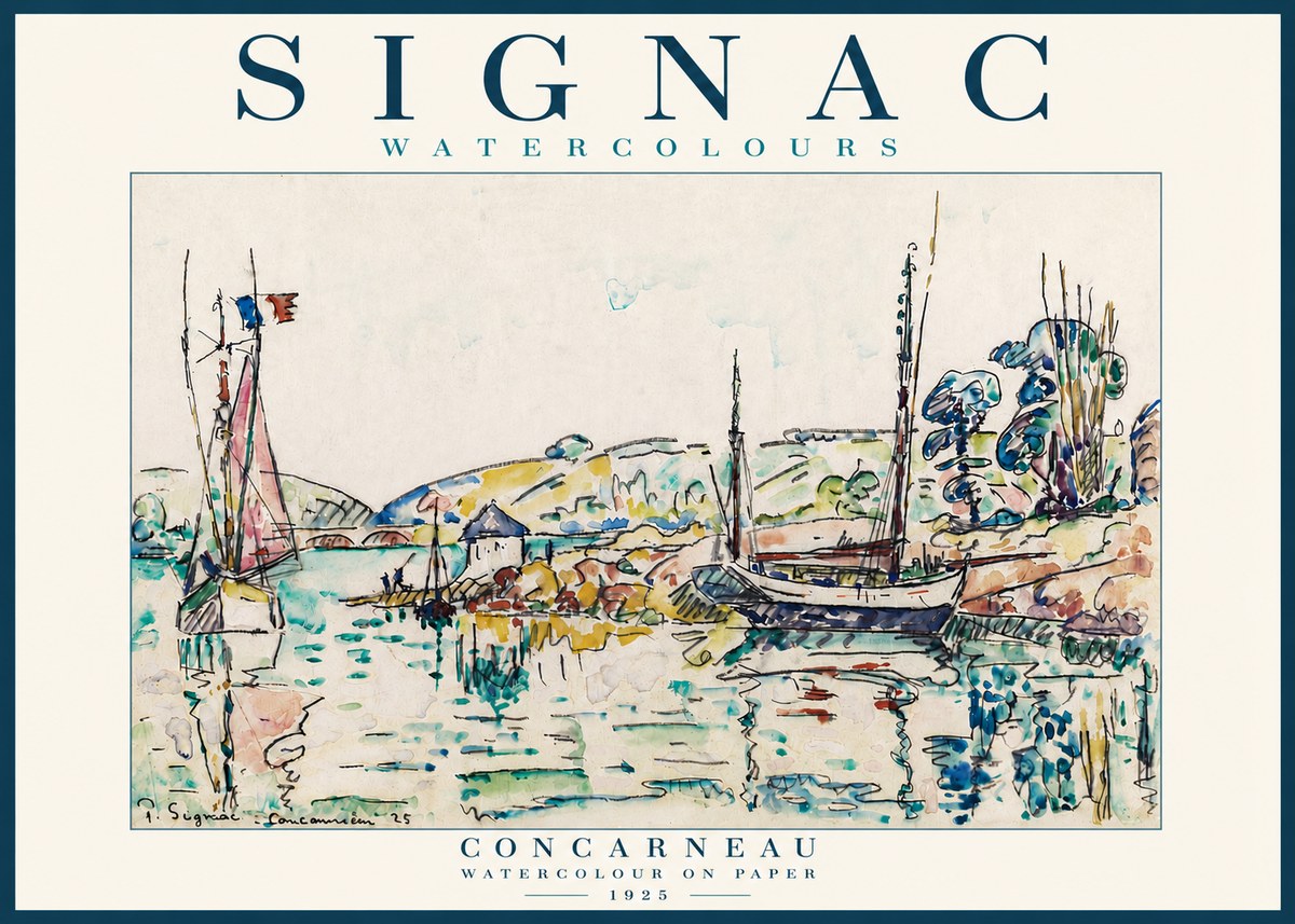Signac Concarneau No5 - Plakat