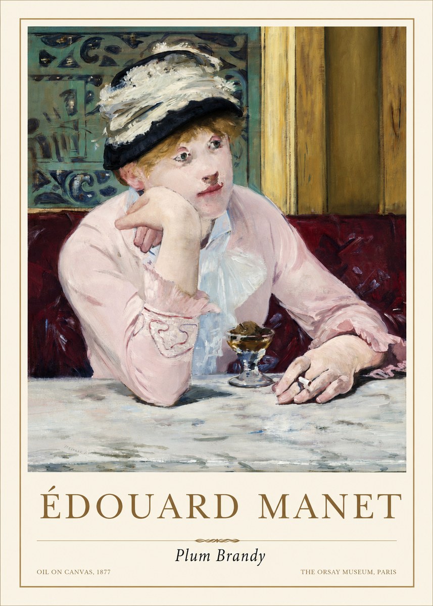 Édouard Manet Plum Brandy No1 - Plakat