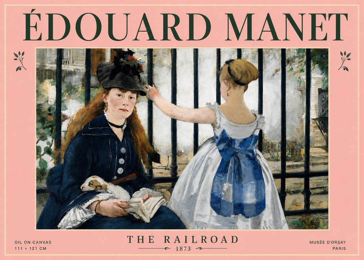 Édouard Manet The Railroad No4 - Plakat