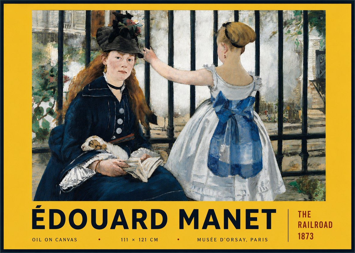 Édouard Manet The Railroad No6 - Plakat