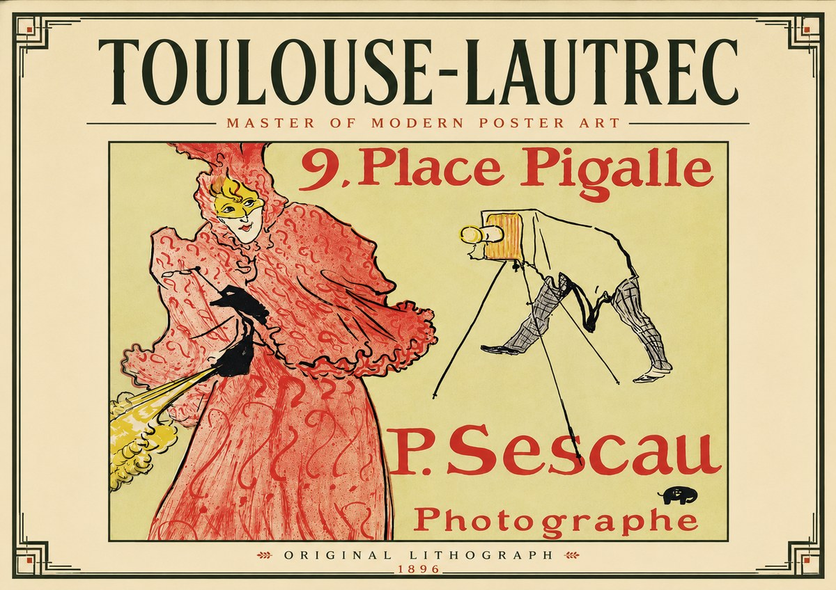 Toulouse-Lautrec 9. Place Pigalle No5 - Plakat