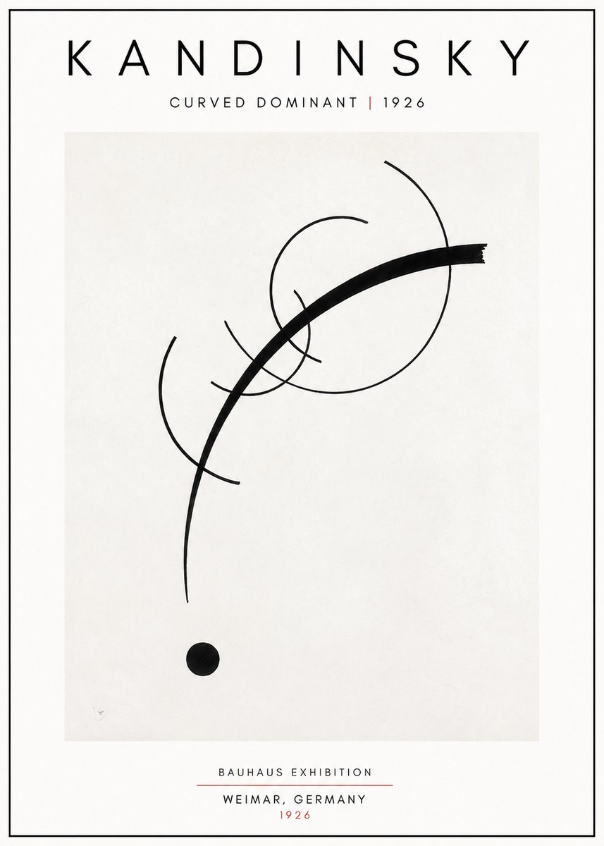 Kandinsky Curved Dominant No5 - Plakat