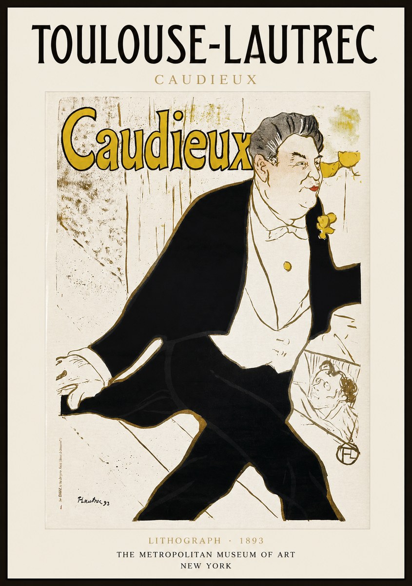 Toulouse-Lautrec Caudieux No1 - Plakat