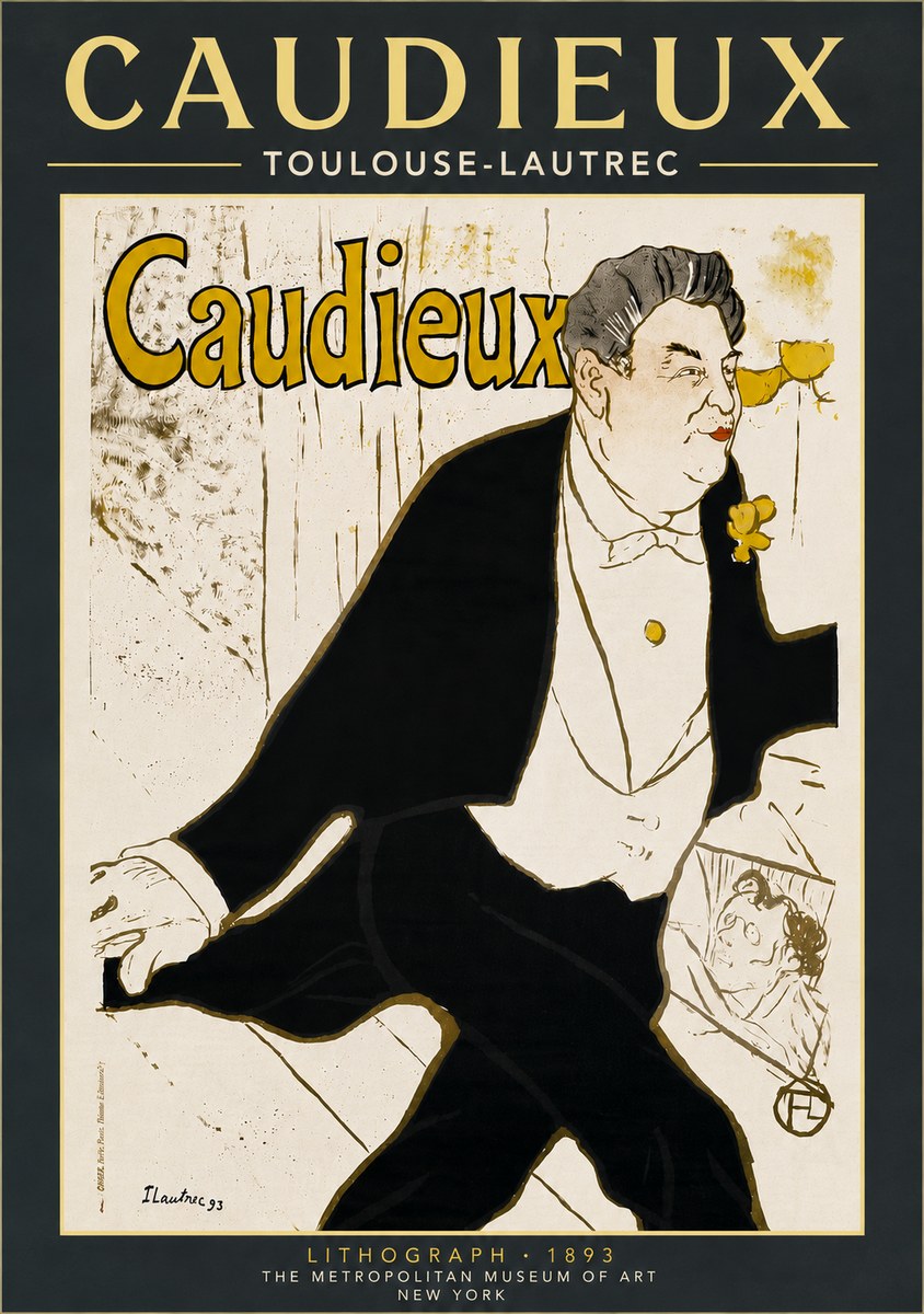 Toulouse-Lautrec Caudieux No6 - Plakat