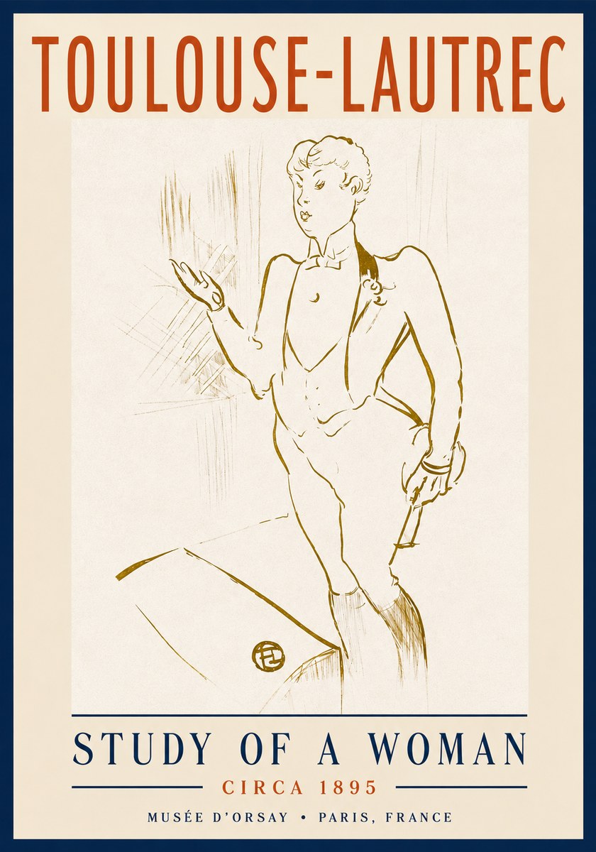 Toulouse-Lautrec The Poet of Parisian Life No5 - Plakat