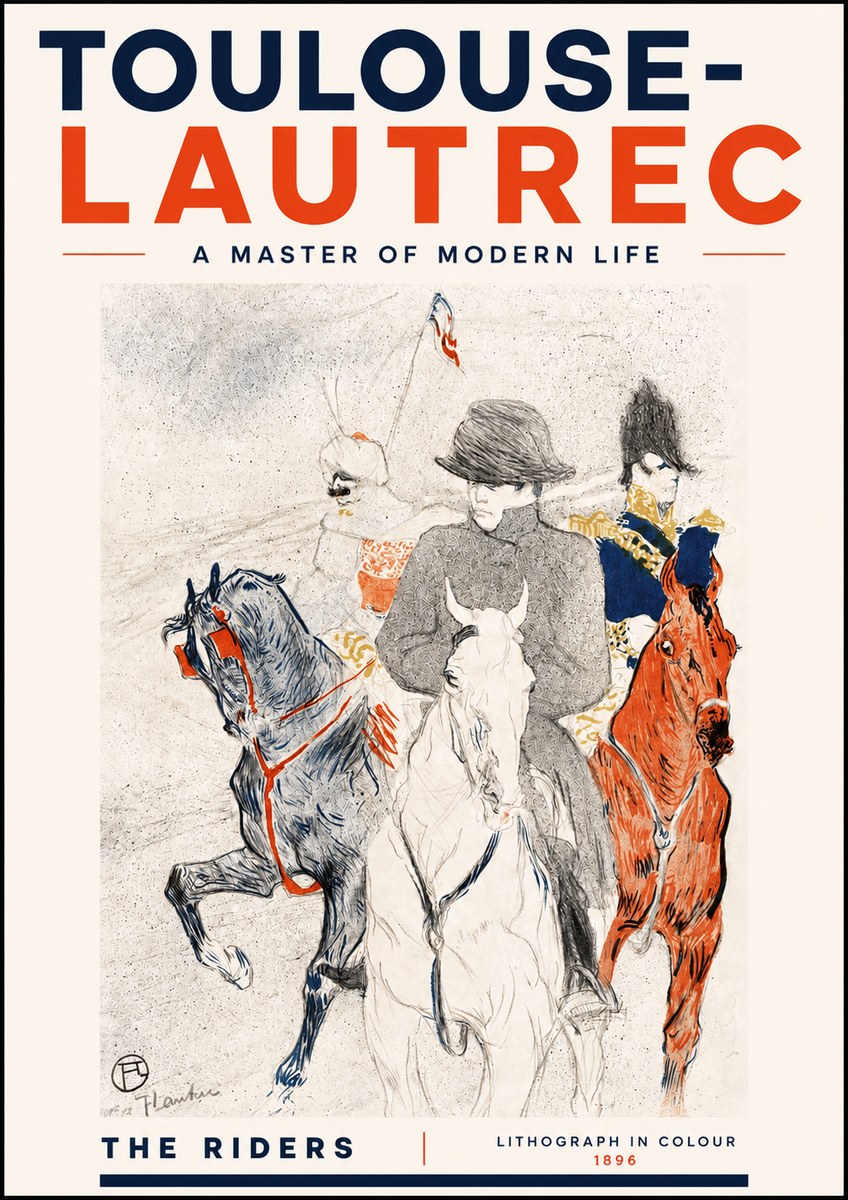 Toulouse-Lautrec The Riders No4 - Plakat