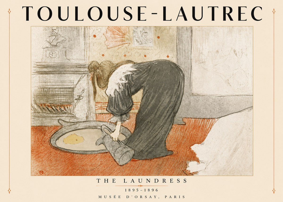 Toulouse-Lautrec The Laundress No4 - Plakat