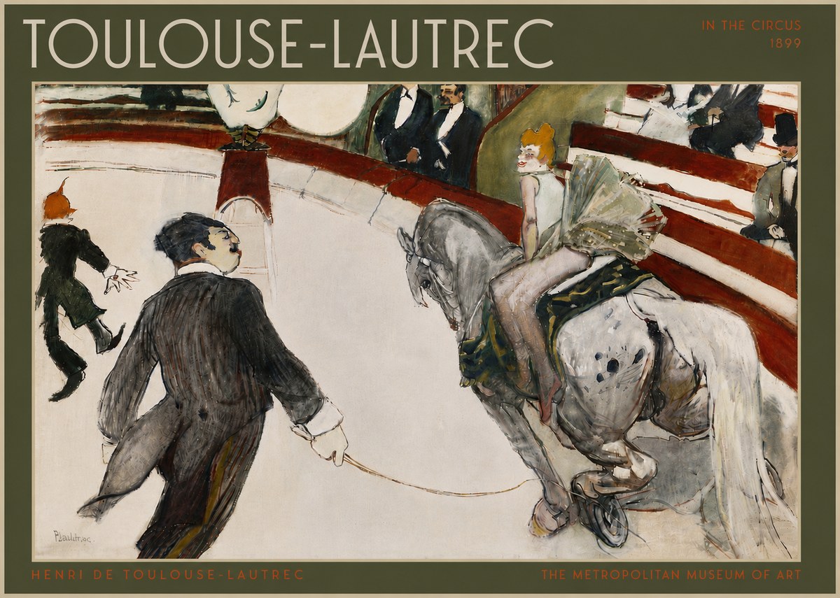 Toulouse-Lautrec In the Circus No5 - Plakat
