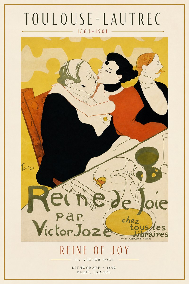 Toulouse-Lautrec Reine De Joie II No3 - Plakat