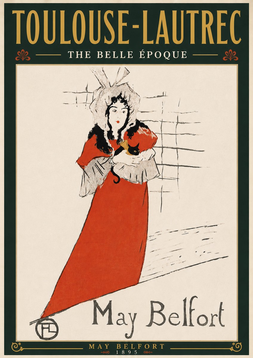 Toulouse-Lautrec May Belfort No6 - Plakat