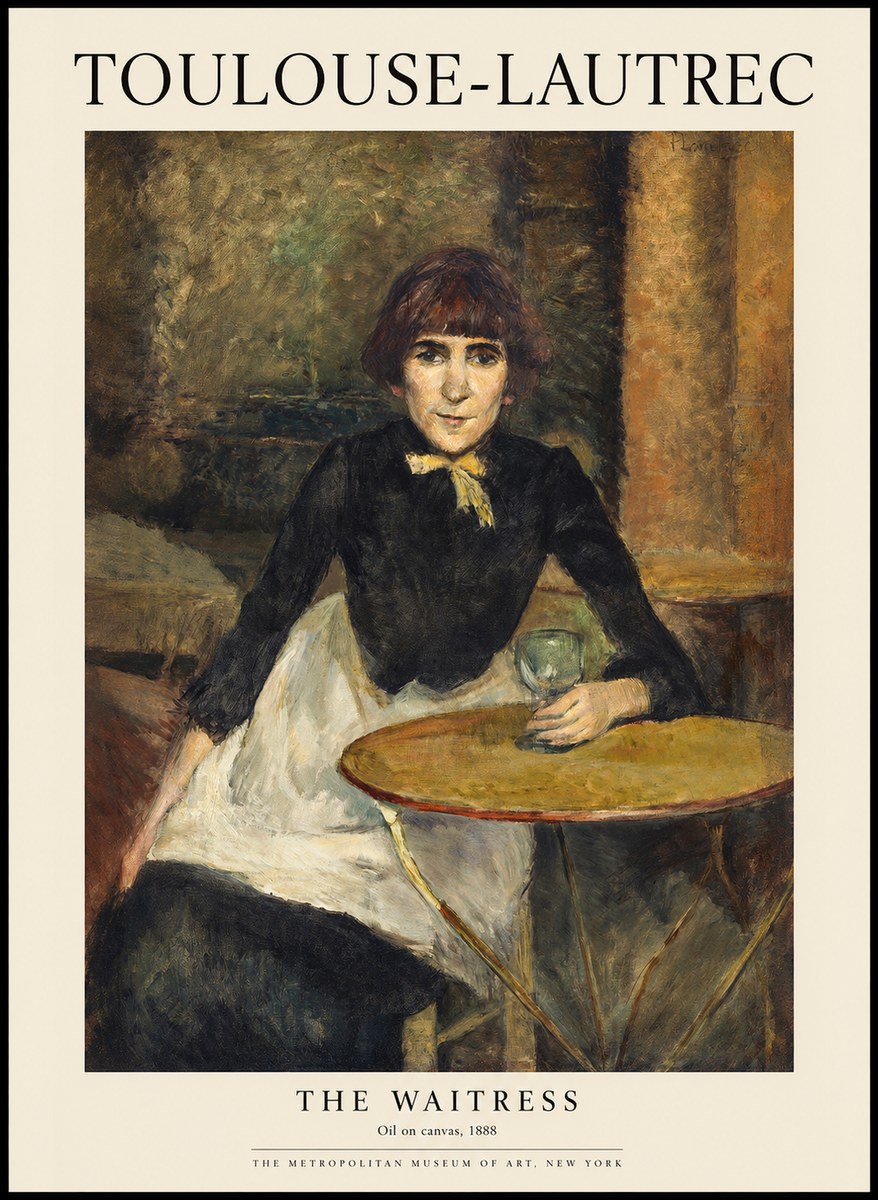 Toulouse-Lautrec The Waitress No1 - Plakat