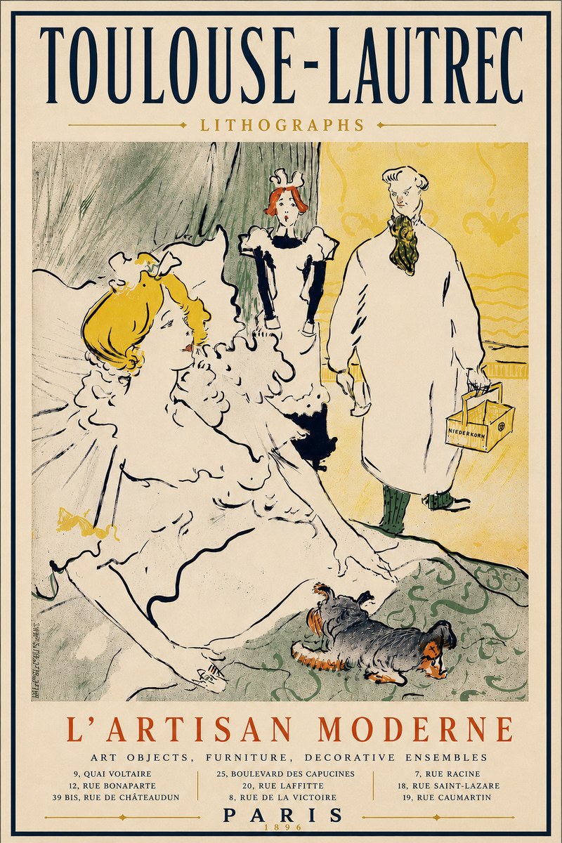 Toulouse-Lautrec L'artisan Moderne No6 - Plakat