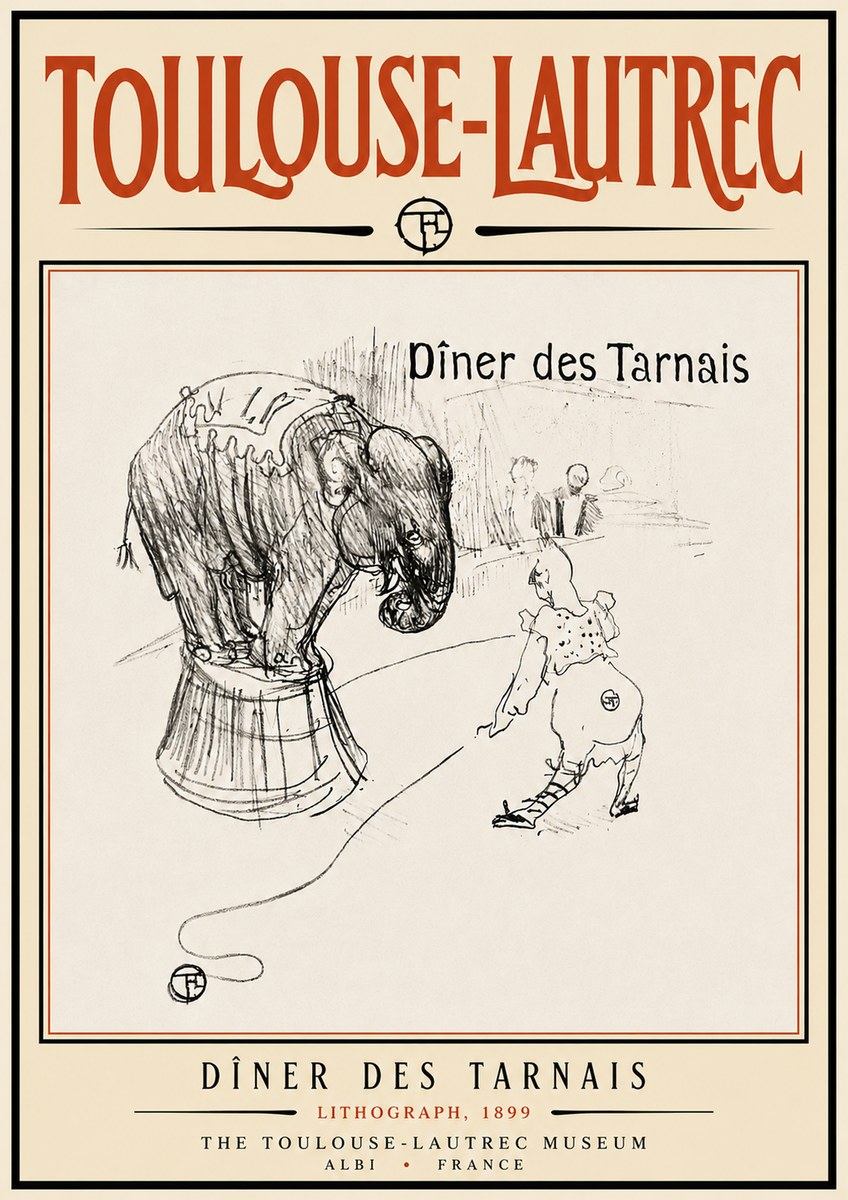 Toulouse-Lautrec Dîner Des Tarnais No6 - Plakat