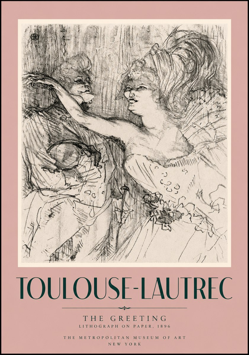 Toulouse-Lautrec The Greeting No5 - Plakat