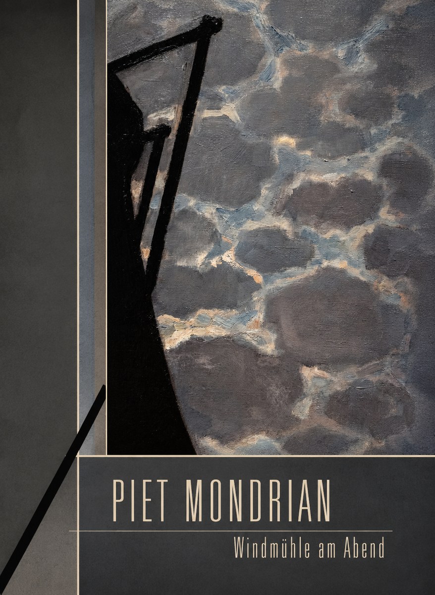 Piet Mondrian Windmühle Am Abend I No2 - Plakat