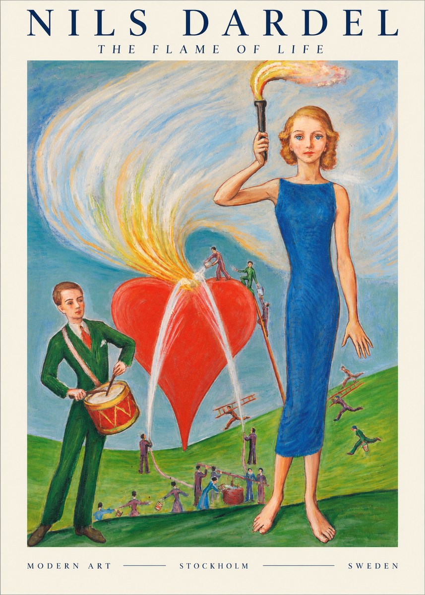 Nils Dardel The Flame of Life No1 - Plakat