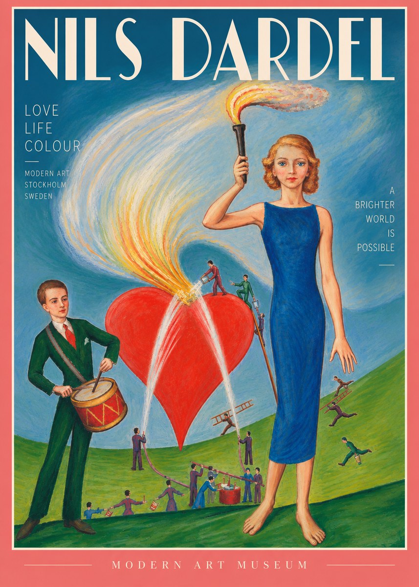 Nils Dardel The Flame of Life No4 - Plakat