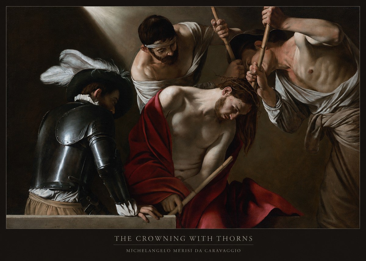 Michelangelo Merisi da Caravaggio The Crowning with Thorns I No6 - Plakat