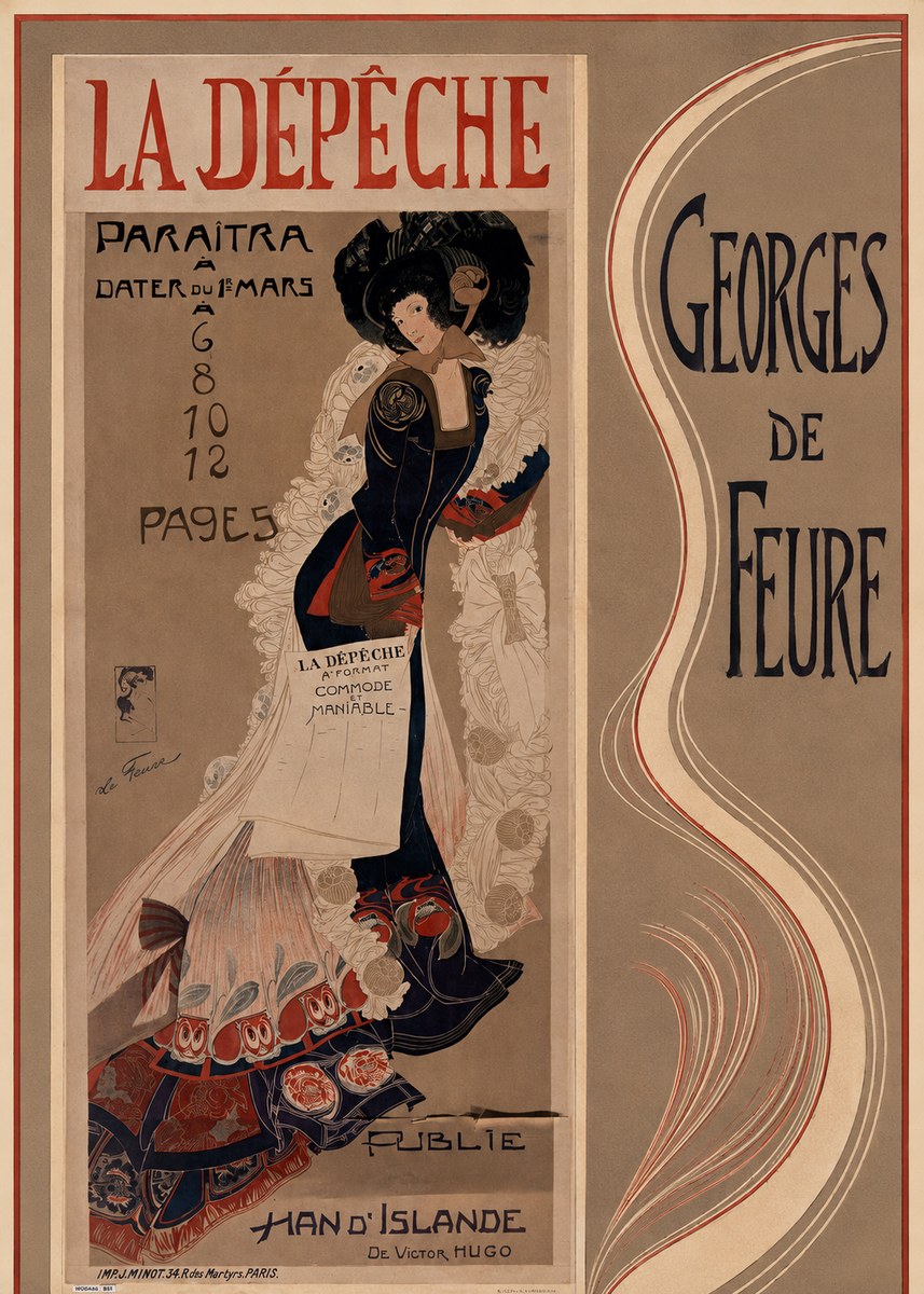 Georges de Feure La Dépêche II No5 - Plakat