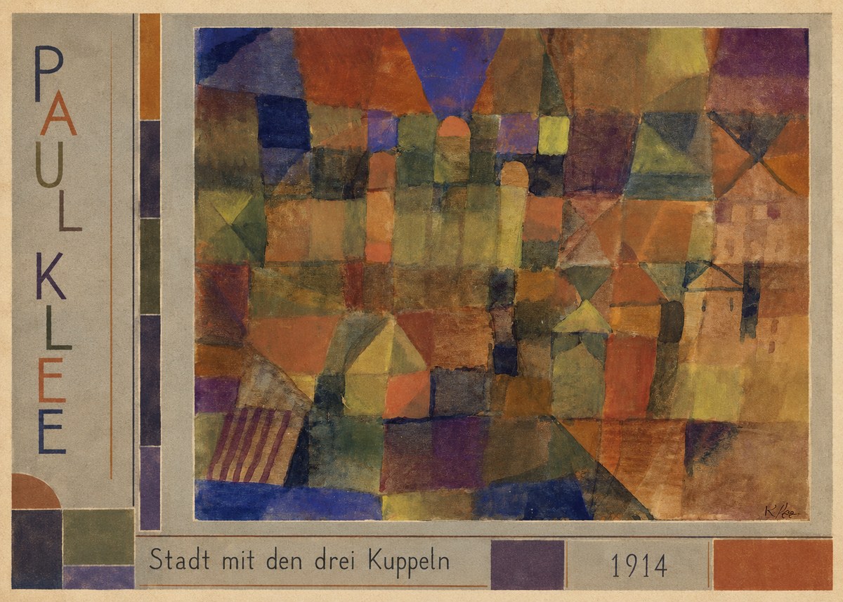Paul Klee Stadt Mit Den Drei Kuppeln No2 - Plakat