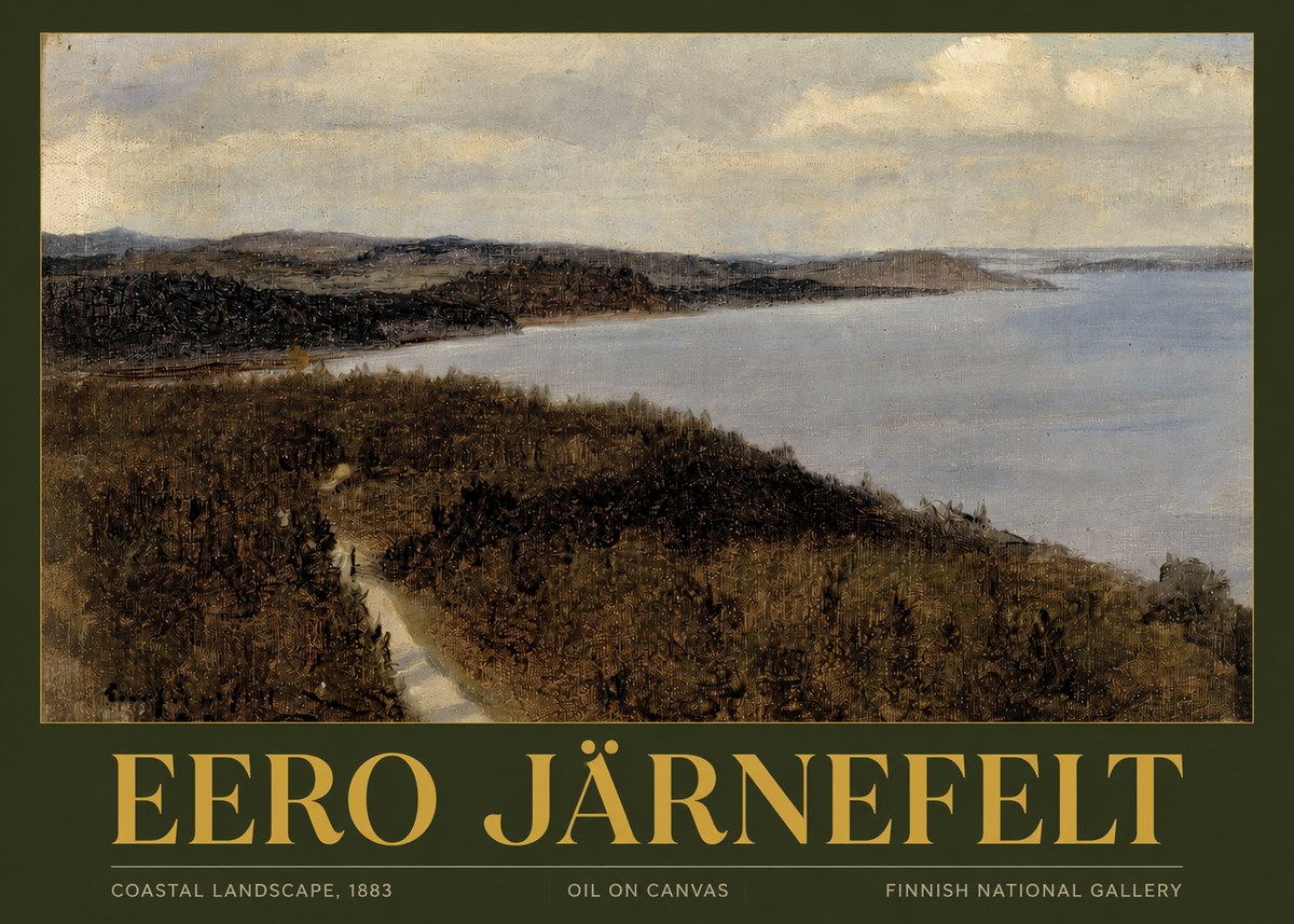 Eero Järnefelt Coastal Landscape, 1883 No2 - Plakat