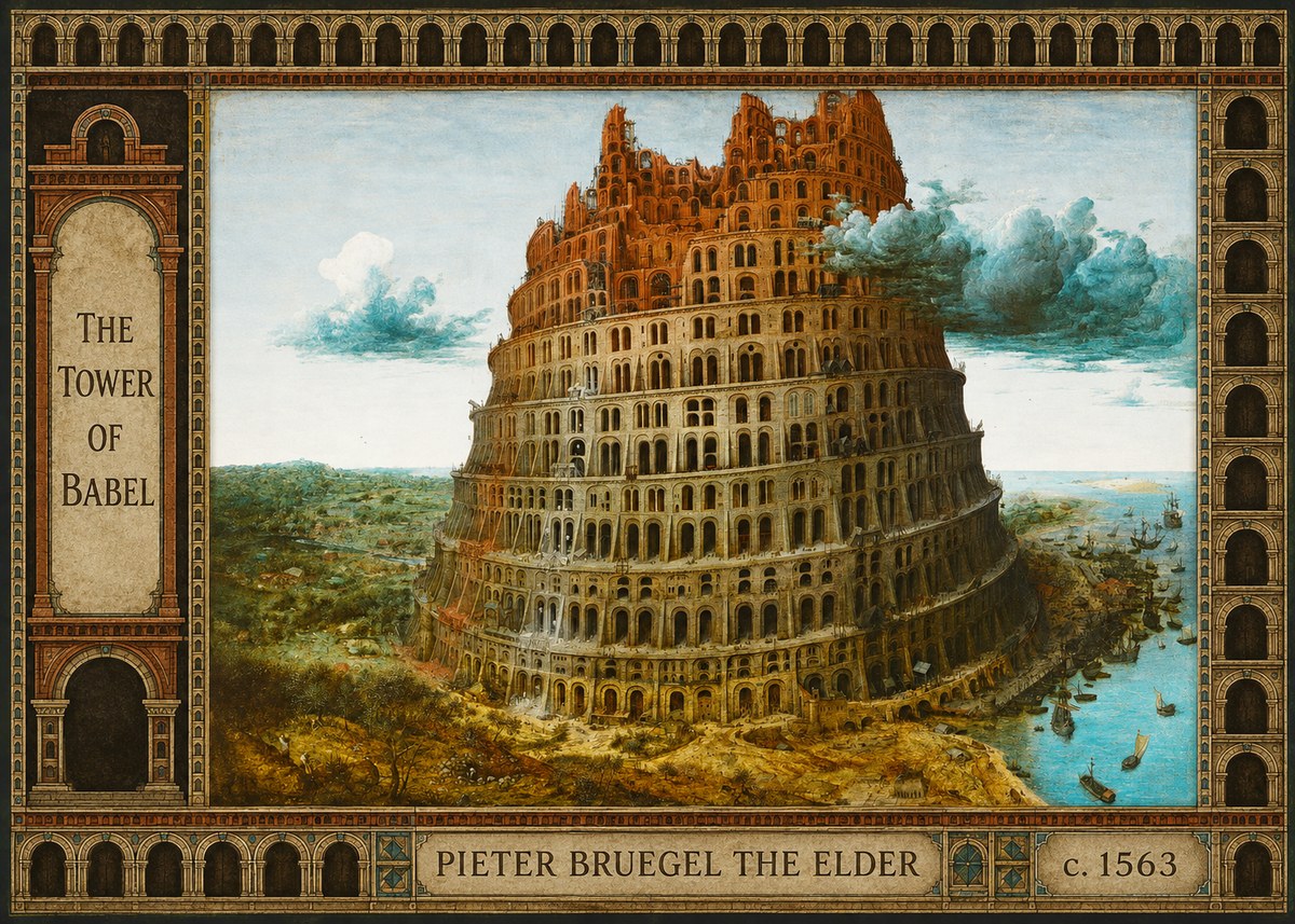 Pieter Bruegel The Tower of Babel III No4 - Plakat