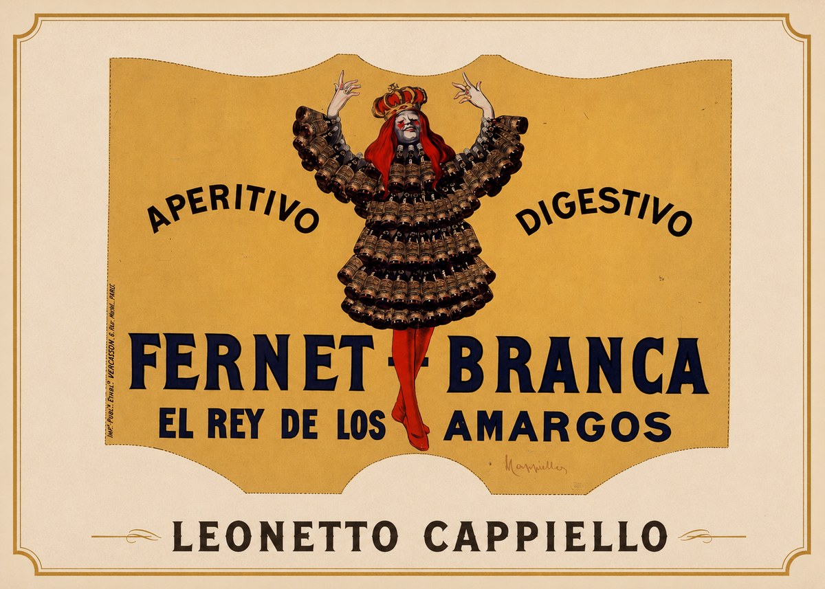 Leonetto Cappiello Fernet Branca No1 - Plakat