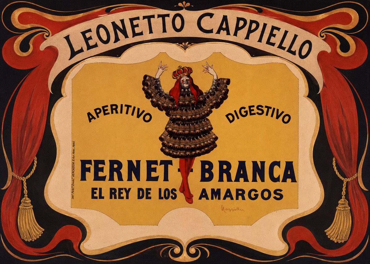 Leonetto Cappiello Fernet Branca No4 - Plakat