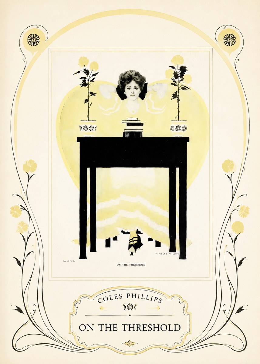 Coles Phillips On the Threshold No3 - Plakat