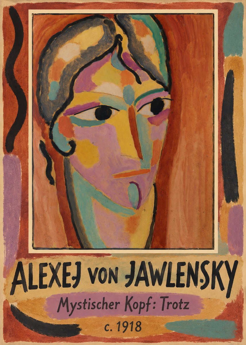 Alexej von Jawlensky Mystischer Kopf: Trotz No1 - Plakat