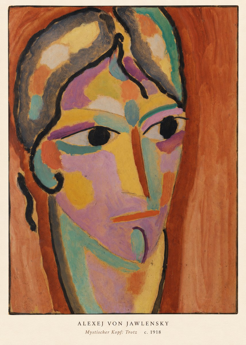 Alexej von Jawlensky Mystischer Kopf: Trotz No5 - Plakat