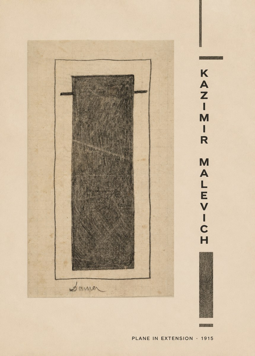 Kazimir Malevich Plane in Extension No2 - Plakat
