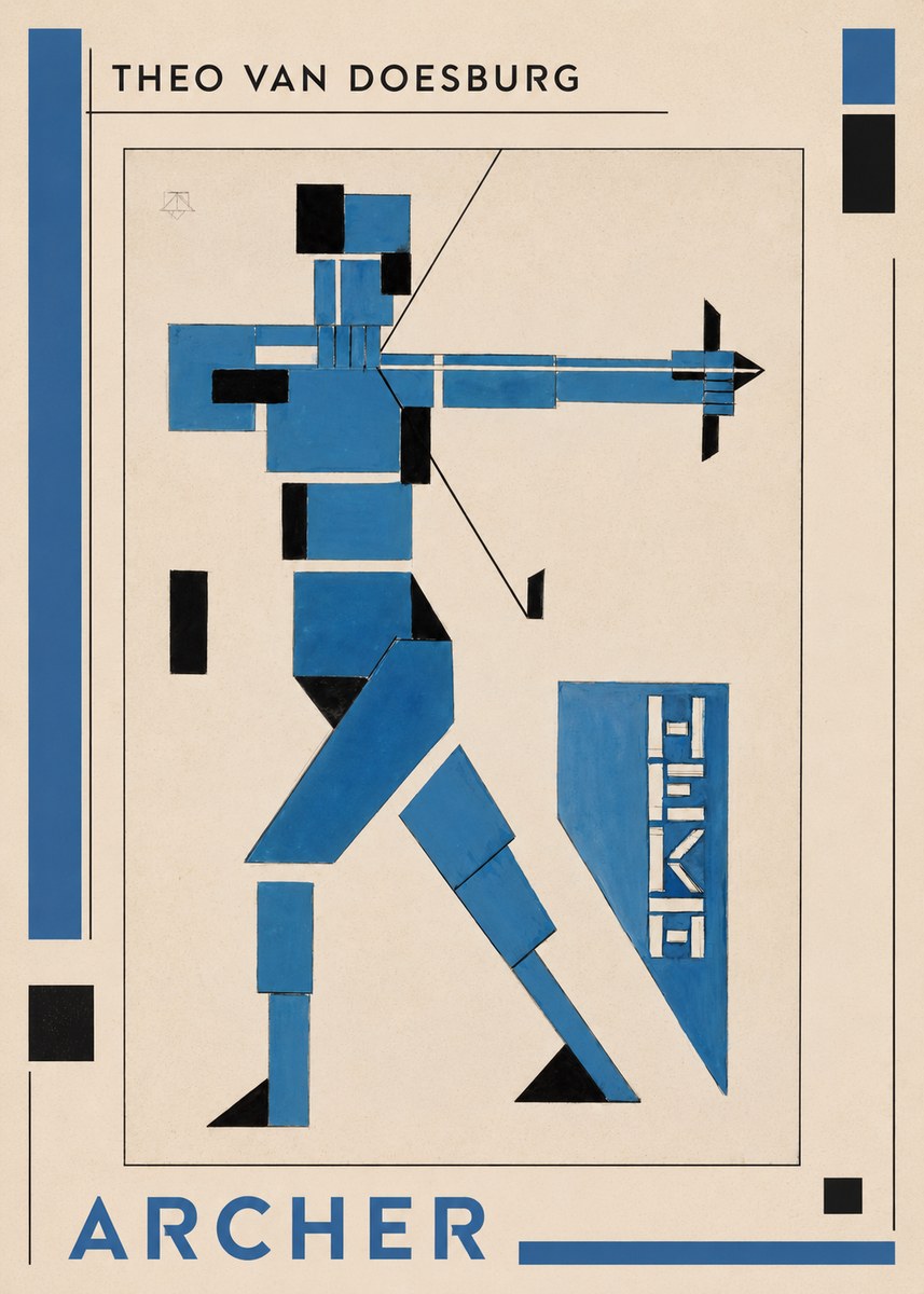 Theo van Doesburg Archer No1 - Plakat