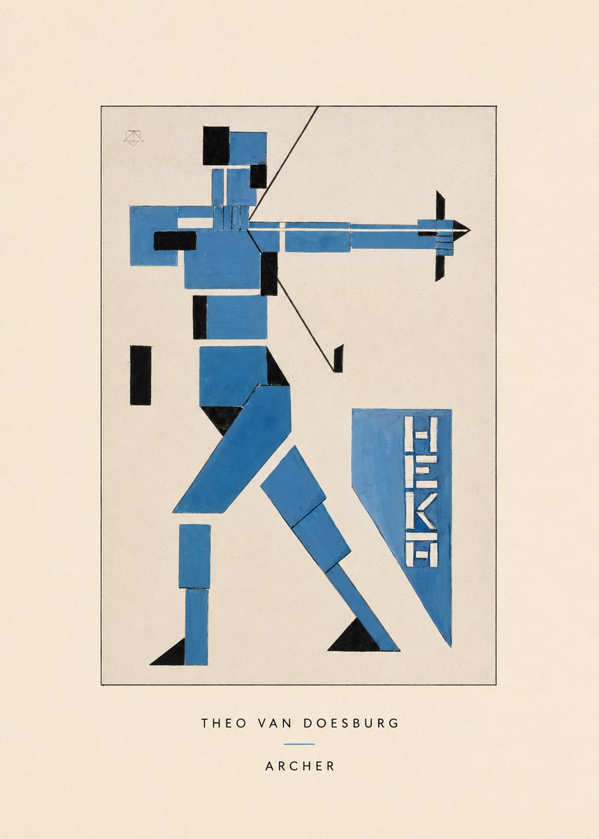 Theo van Doesburg Archer No4 - Plakat