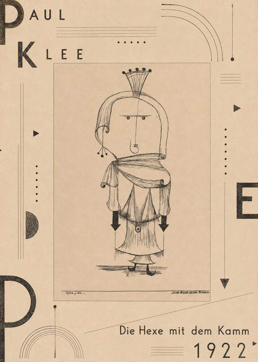 Paul Klee Die Hexe Mit Dem Kamm No5 - Plakat