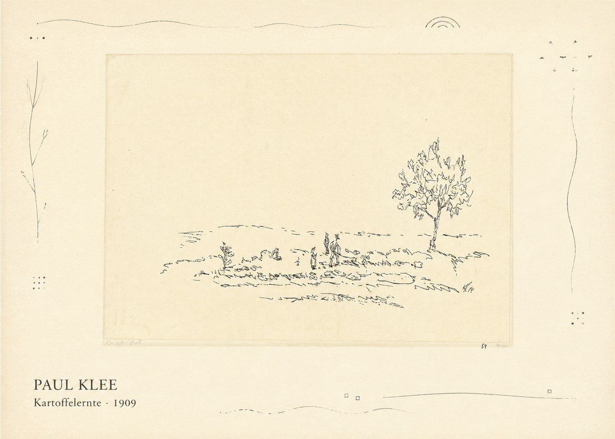 Paul Klee Kartoffelernte · 1909 No3 - Plakat