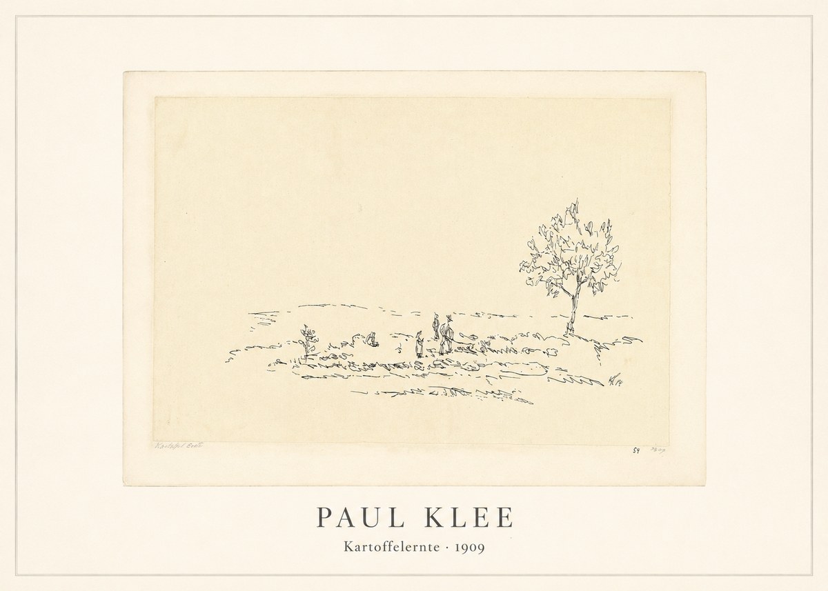 Paul Klee Kartoffelernte · 1909 No4 - Plakat