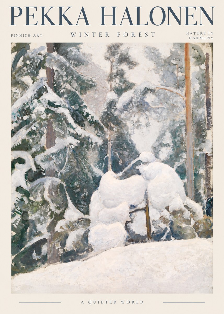 Pekka Halonen Winter Forest II No2 - Plakat