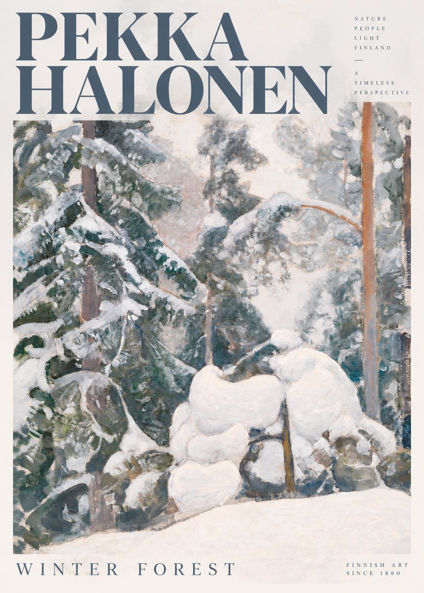 Pekka Halonen Winter Forest II No5 - Plakat