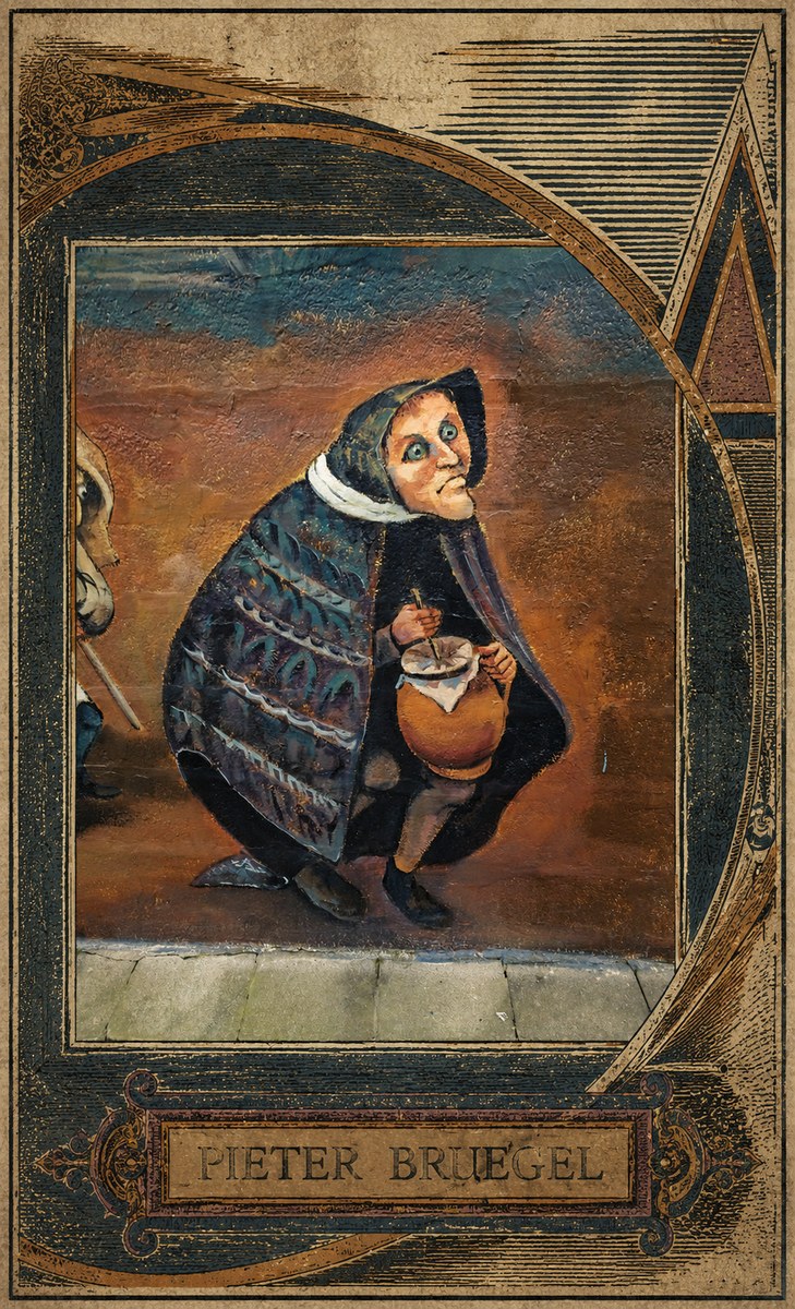 Pieter Bruegel The Beggar Woman with Jug No5 - Plakat