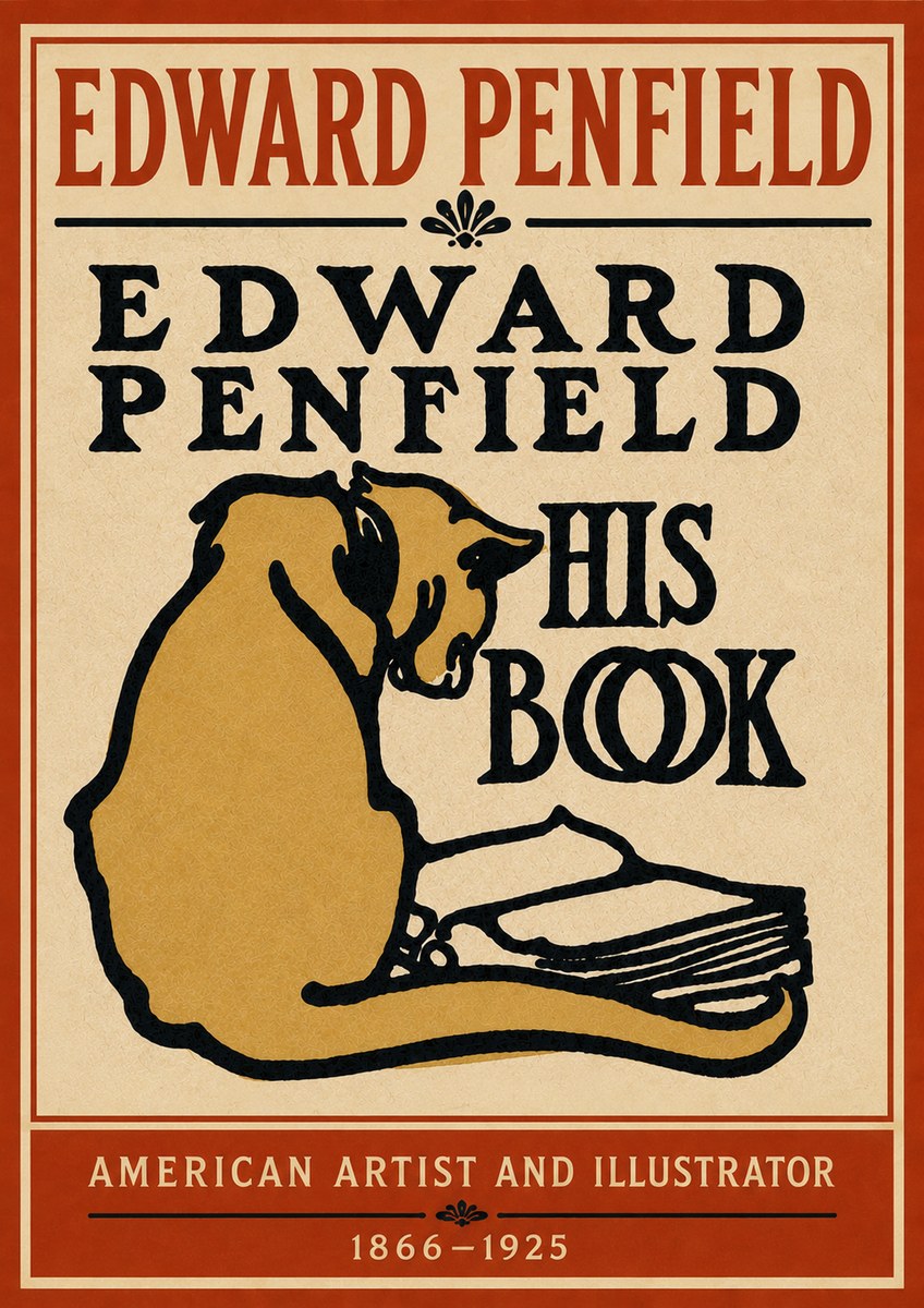 Edward Penfield His Book No4 - Plakat
